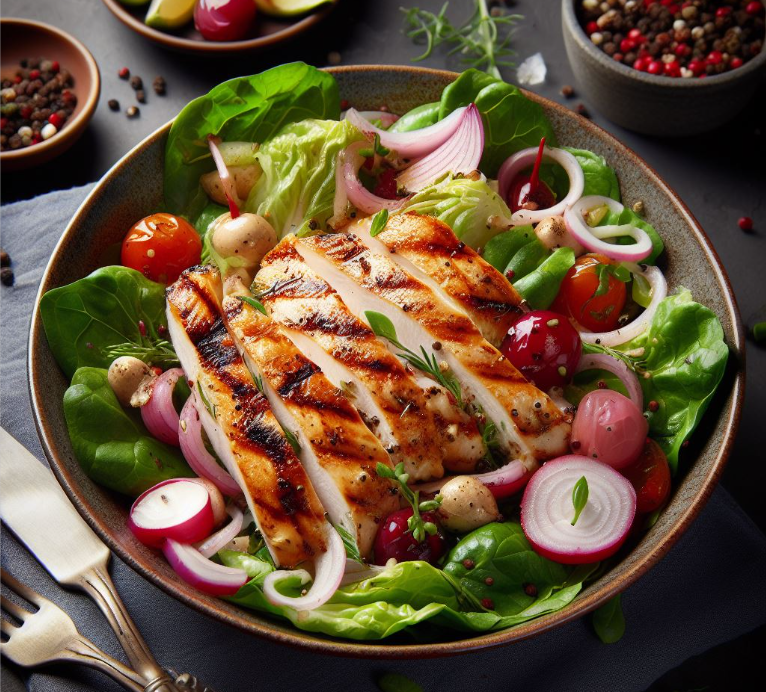 Grilled-Chicken-and-Chicory-Salad